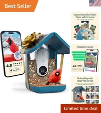 Ultimate PRO Solar Smart Bird Feeder with AI Camera - Capture Stunning 2K HD ...