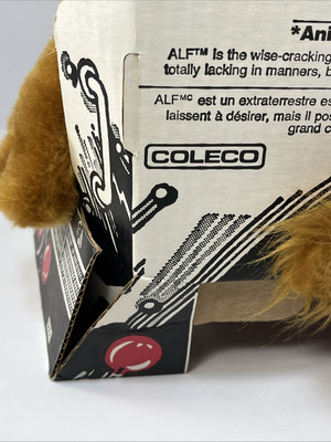 ALF Plush Doll 18 inch 1986 Original Spaceship Box Coleco Vintage
