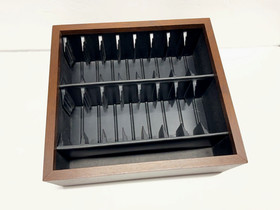 Vintage Atari 2600 16 Video Game  and Manual Faux Wood Storage Holder Organizer