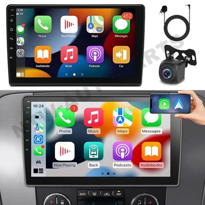 For GMC Yukon Chevy Silverado 2DIN Android 15 10'' Car Stereo Radio GPS WiFi 32GB