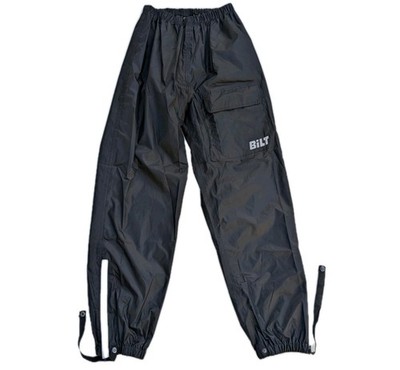 Bilt BLW 8 Motorcycle Rain Pants Adult Sm Black Lightweight Packable Waterproof