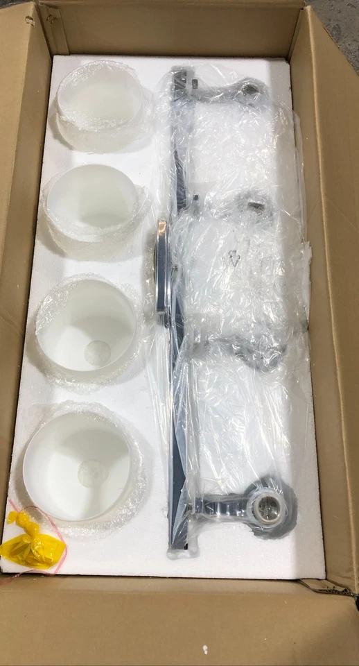 Golden Lighting Evette 4-Light Chrome Bath Light w/Crystal Drops 8037-BA4 CH-OP - Image 2 of 4