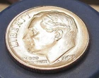 1953 Rosy Choice/ Gem BU Dime  90% Silver  Blazing Original Luster # 427