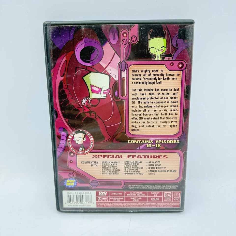 Invader Zim - Volume 2: Progressive Stupidity (DVD Discs 3 & 4) Episodes 10-18 - Image 2 of 3