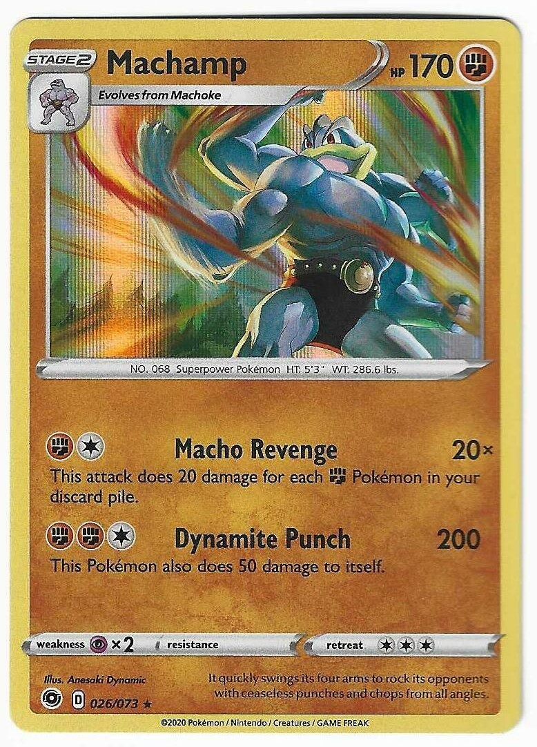 Machamp Holo Rare Champion's Path 26/73 NM