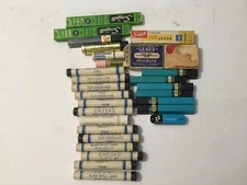 Lot of Vintage Pencil Leads and Erasers Read description for list
