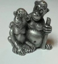 Hudson Pewter Noah's Ark Collection MONKEYs chimps chimpanzees *retired* *BONUS*