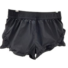 Crewcuts Girls Ruffle Active Shorts Size 14 Black Excellent Pre-owned