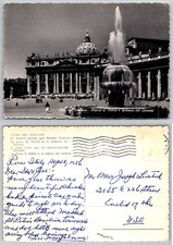 Continental Piazza San Pietro Roma Postcard
