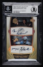 2005 Upper Deck Exquisite Collection 5/15 Braylon Edwards Mike Williams Auto 3c7