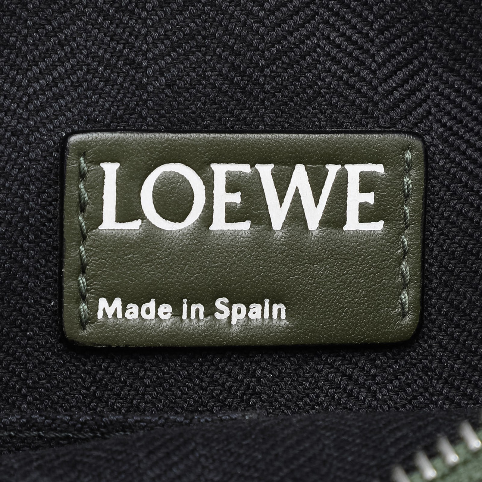 Authenticated LOEWE Embossed Leather Anagram Repe… - image 5