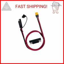 SAE to XT60 Connector Cord 12AWG Wire Extension Cable for Solar Generator Portab