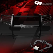 BLACK MILD STEEL BUMPER GRILLE/GRILL GUARD KIT FOR 11-16 JEEP GRAND CHEROKEE WK2