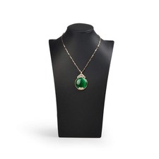 Black Jewelry Display Bust Leather Necklace Display Stand For Show H11.8inch