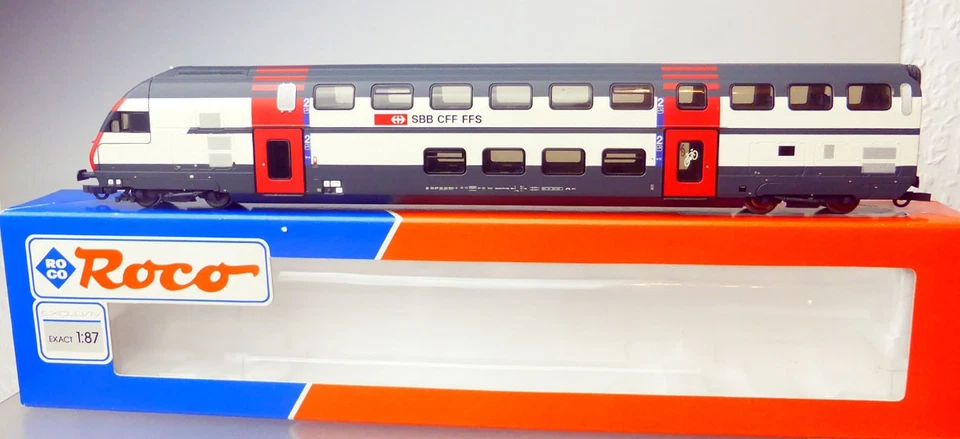 Roco 45464.1 ; Doppelstock-Steuerwagen 2. Kl. SBB, in OVP /Y475