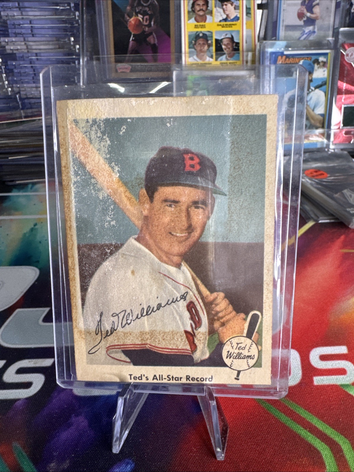 1959 Fleer Ted Williams #63 Teds All-Star Record Boston Red Sox Baseball Card