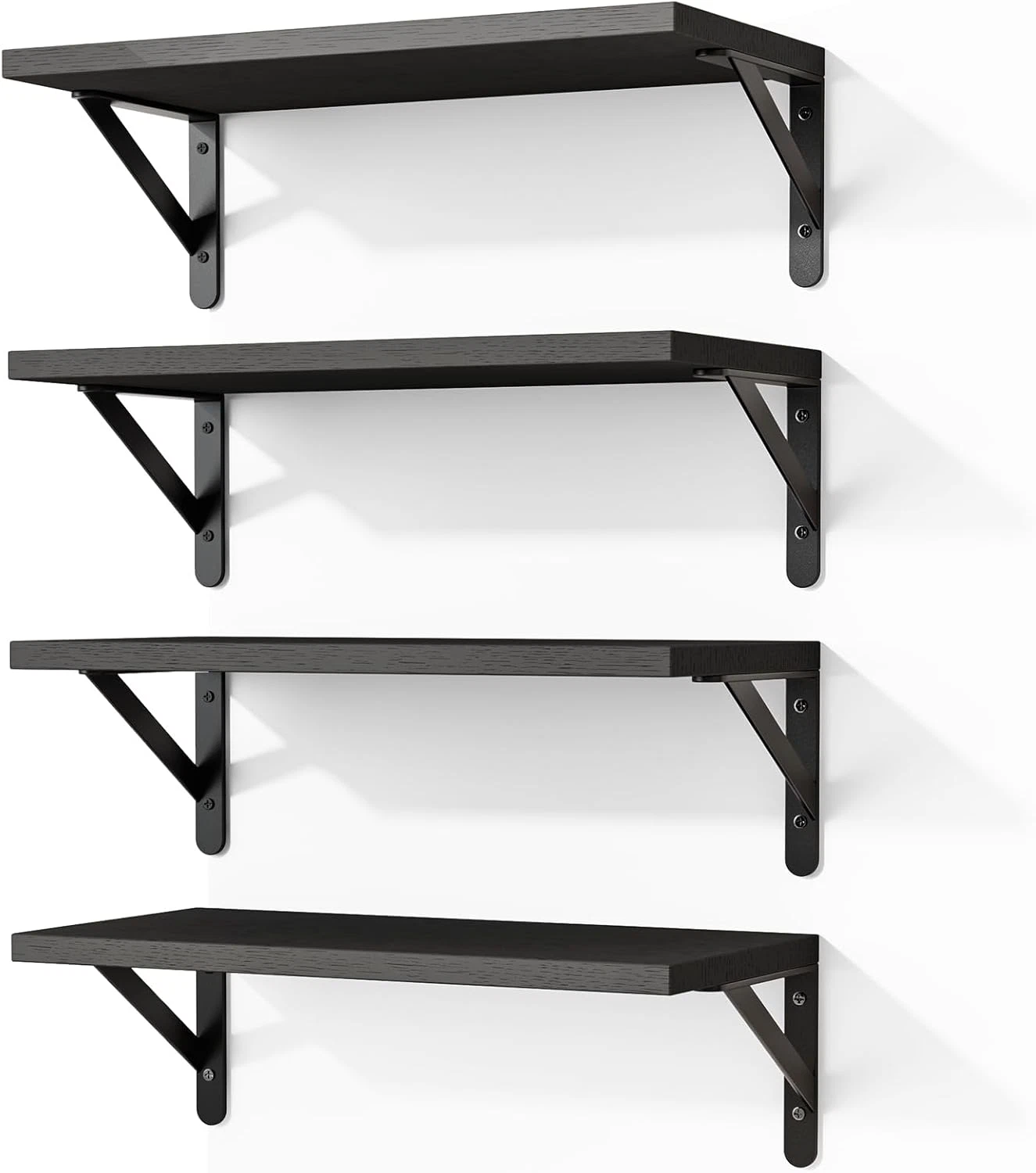 Floating Shelves for Wall, Wood Wall Mounted Shelves for Bedroom, Bathroom, Livi