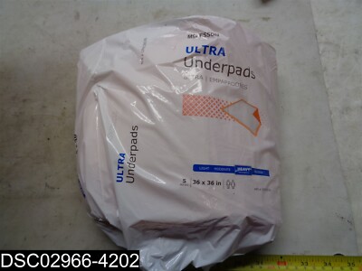 QTY=50 (10pkx5) UPHV3636 McKesson 36''X36'' Disposable Heavy Absorbancy Underpads