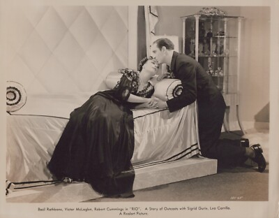 Basil Rathbone + Sigrid Gurie in Rio (1939)   Vintage Hollywood Photo K 631