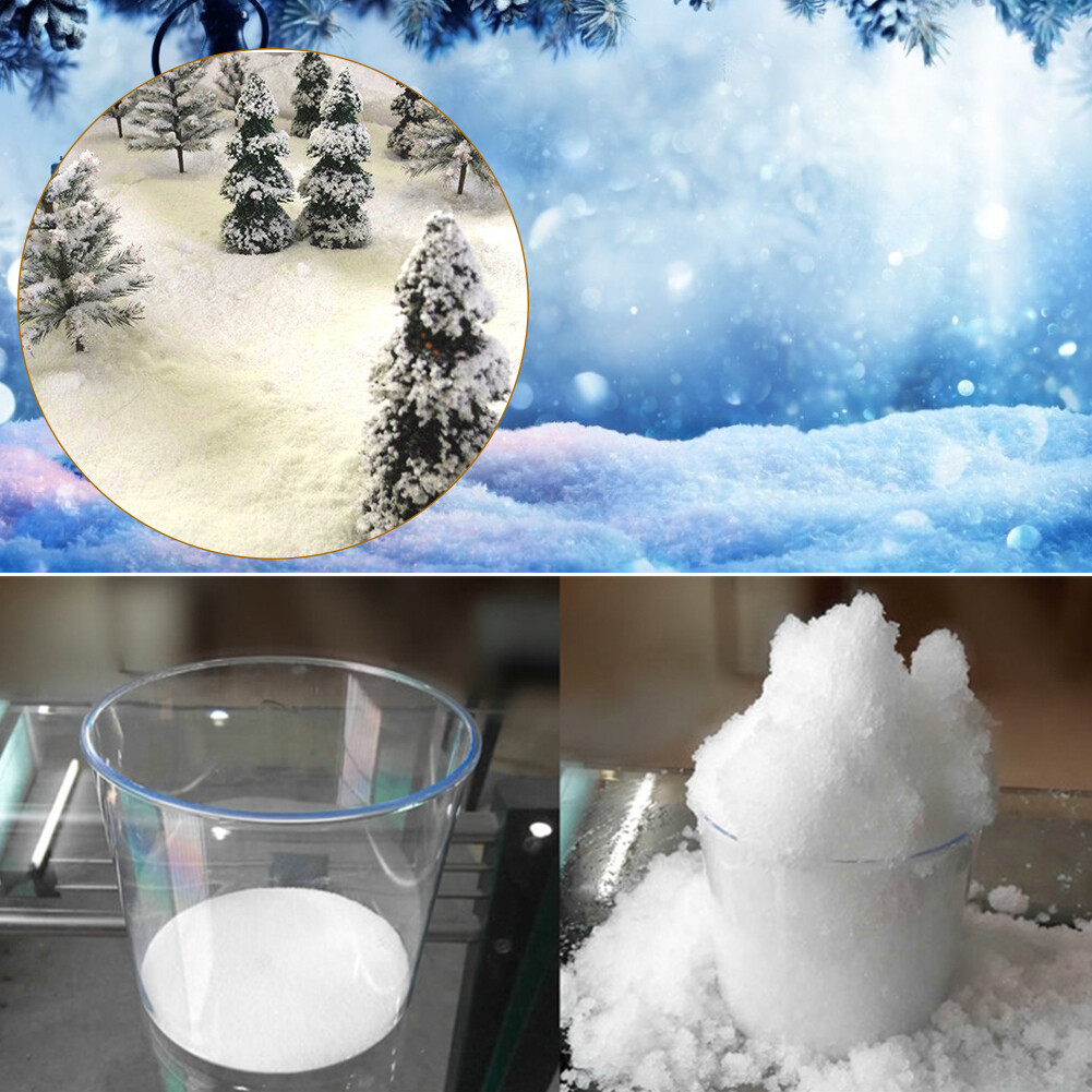 Christmas Artificial Snow Powder Fake Snowflake Scene Layout Home Decor DIY eBay