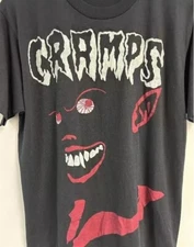 The Cramps Band Black Short Sleeve Cotton T-shirt Unisex S-5XL Reprint