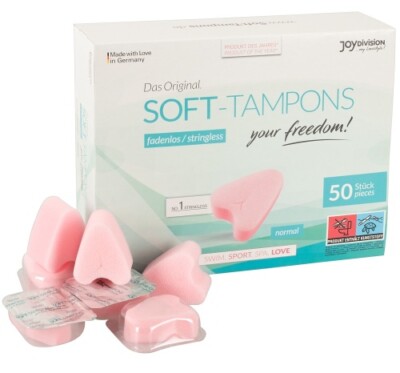 Joydivision Soft Tampons für hygienischen Intimverkehr fadenlos rosa 50 Stück
