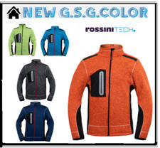 ROSSINI GIACCA SKILL Felpa Uomo Zip Intera e Collo Alto HH166