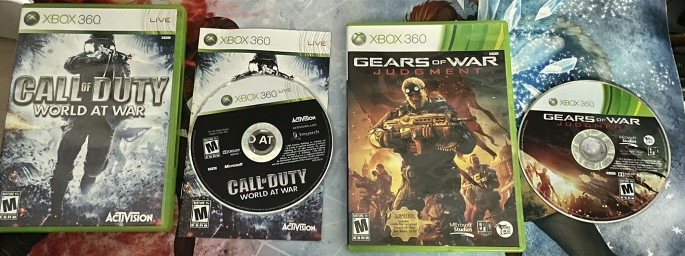 XBox 360 Games Lot Bundle of 6 (Call of Duty, Battlefield) Tested