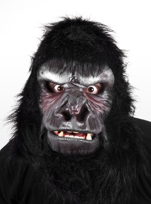 Affenmaske Gorilla mit beweglichem Mund - Halloween Fasching