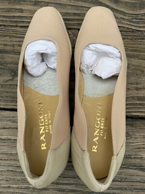 Brand New, RANGONI FIRENZE, Made In Italy, Tan, Vintage,Ladies Shoes, Size  8AAAA