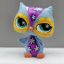 Littlest Pet Shop Extreme Grooviest Owl Limited Edition Figure Floral Hasbro