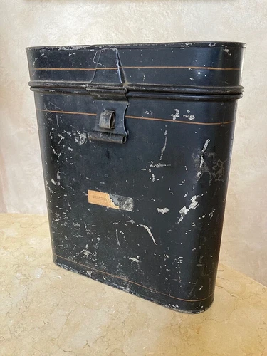 ORIGINAL! RARE! CIVIL WAR UNION TIN MAP CASE LABELED " PRESIDENT LINCOLN "