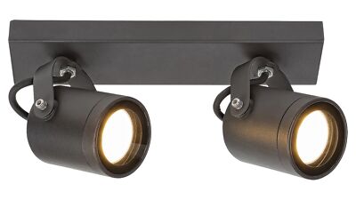 Rabalux 7930 Außenwandleuchte Elva, GU10, Aluminium, anthrazit, Industriell, IP4