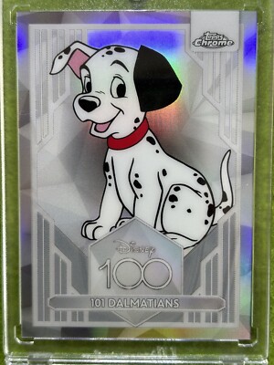 Disney 100 REFRACTOR 101 DALMATIANS Card 2023 Topps Chrome LORCANA