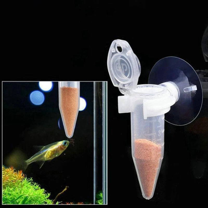 Automatic Fish Feeder Tapered Aquarium Worm Feeder Funnel Cup With