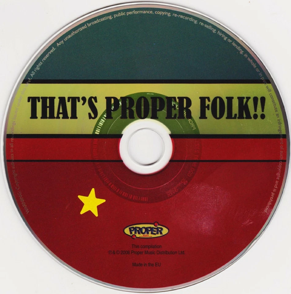 Various Artists-That's Proper Folk!! CD POSTED 48 HOURS TRACKED - Imagem 3 de 3