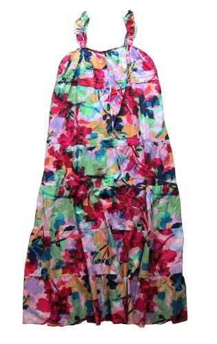 NWT Steve Madden BB Dakota Cotton Pink Green Floral Pocket Long Maxi Dress  XL | eBay