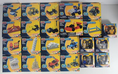 Make-It  Blocks Figures/ Buildings Lot of 23 Compatible Fits All Leading Brands