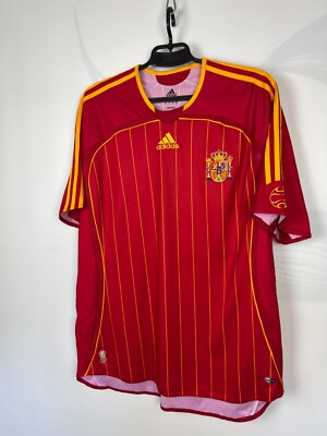 Adidas Spain 2006-2008 Home Jersey Football Sz XL | eBay