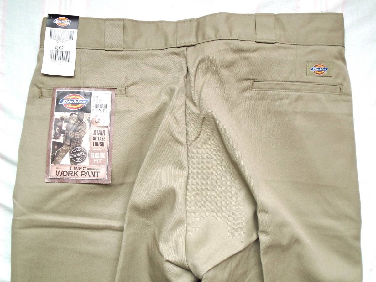 NEW Vintage 00s Dickies 2874 Khaki Chino Work Pants Men 40x32