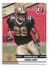 2010 Panini Donruss Rated Rookie Chris Ivory Rookie Card . rookie card picture