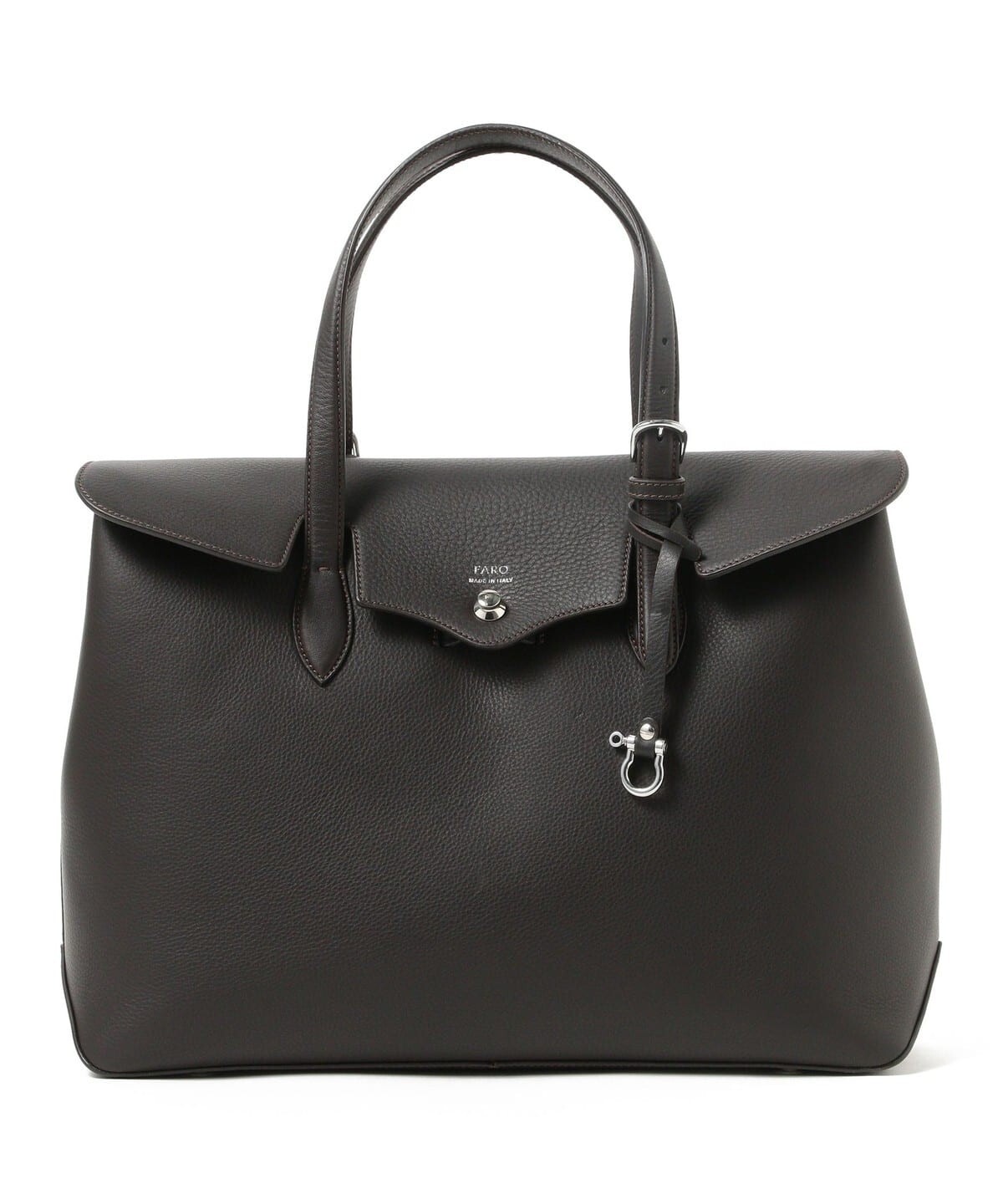 (ASK availability First) BEAMS FARO / Custom FRATELLI Leather Flap Tote Bag new