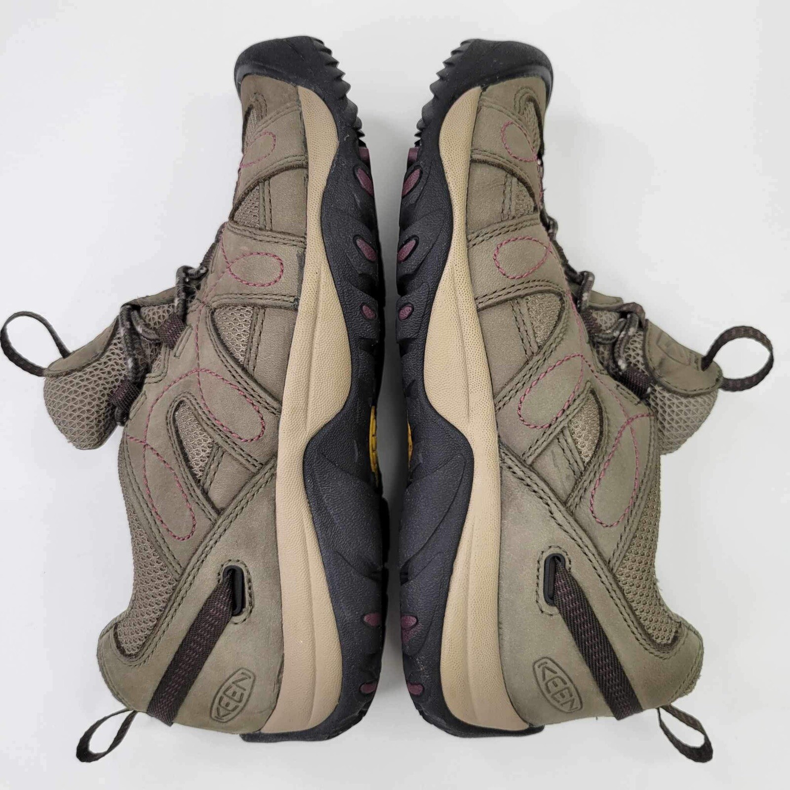 Sneakers da trekking KEEN da donna Voyageur marroni da campeggio taglia 7 5 pelle