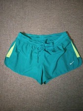 Nike Dri-FIT Size Large Running Shorts Green And Neon Yellow