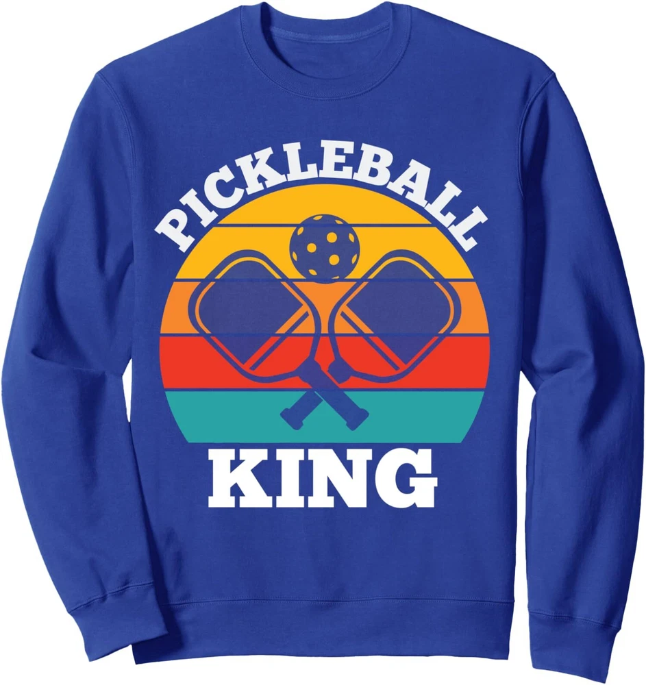 Pickleball King Pickleball Player Pickleballer Unisex Crewneck Sweatshirt