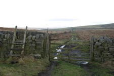 Photo 6x4 Muddy Lane Skyreholme Unclassified County Road across Appletree c2009