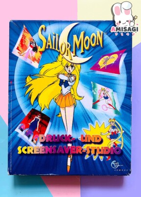 Sailor Moon Druck und Screensaver-Studio Big Box PC Retro 2000 | Defekt