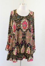 NWT Show Me Your Mumu Margot Mini Dress Size S Black Pink Floral Print Ruffle