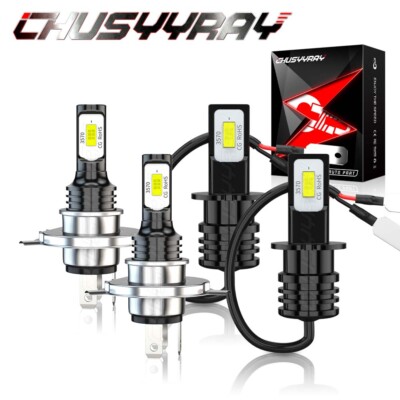 For Nissan Pathfinder 2001-2004 6000K LED Headlight + Fog Lights Bulbs Combo 4pc