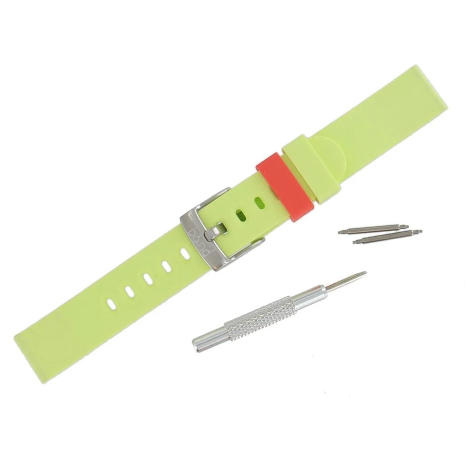 B&ND Hadley Roma BND300 Mode 16mm Yellow Genuine Silicone Strap Fits Smart Watch - Image 4 of 4